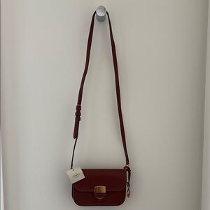 Fossil Brown Leather Crossbody Bag NWT